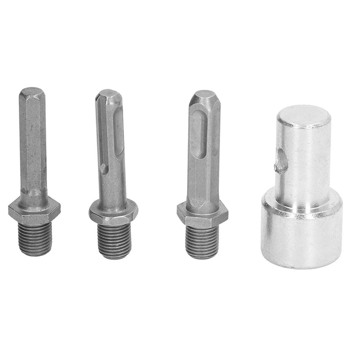 Auger Adapter 1 to 3 Drill Adapter Carbon Steel Round Chuck 2 Pits 2 Slots Garden Auger Drill Connector Garden Tools