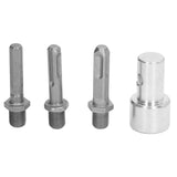 Auger Adapter 1 to 3 Drill Adapter Carbon Steel Round Chuck 2 Pits 2 Slots Garden Auger Drill Connector Garden Tools