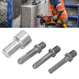 Auger Adapter 1 to 3 Drill Adapter Carbon Steel Round Chuck 2 Pits 2 Slots Garden Auger Drill Connector Garden Tools - Extra Image