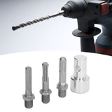 Auger Adapter 1 to 3 Drill Adapter Carbon Steel Round Chuck 2 Pits 2 Slots Garden Auger Drill Connector Garden Tools