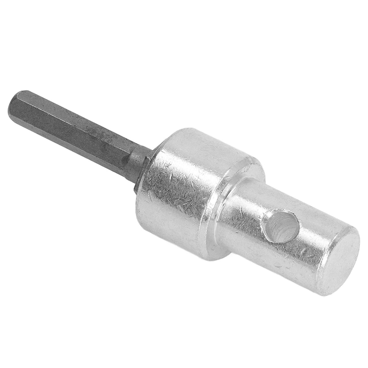 Auger Adapter 1 to 3 Drill Adapter Carbon Steel Round Chuck 2 Pits 2 Slots Garden Auger Drill Connector Garden Tools