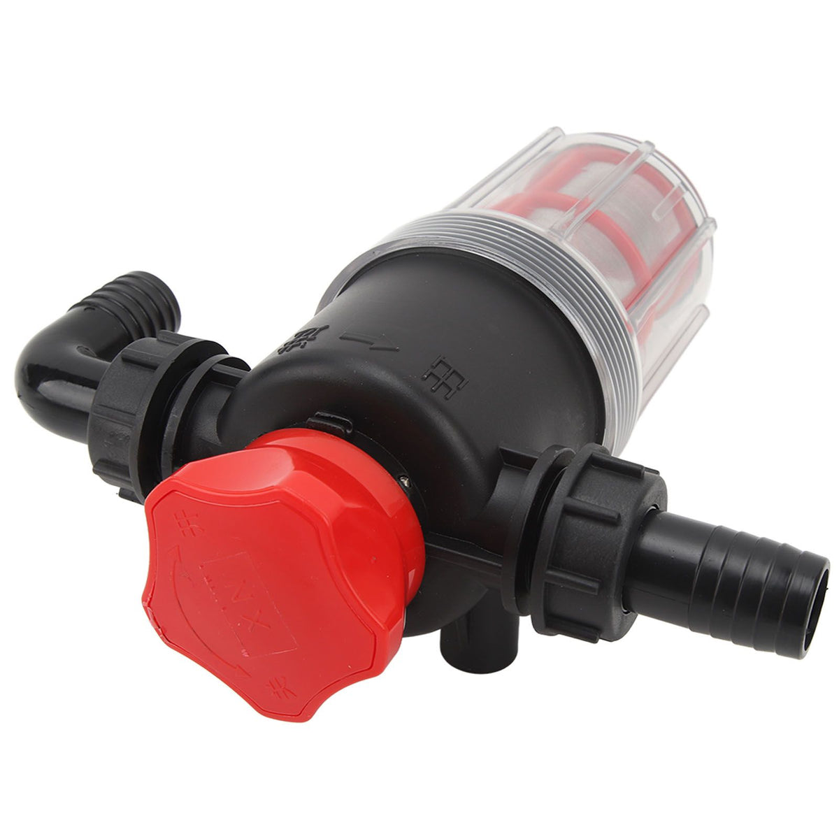 Water Pump Strainer Filter with 60 Mesh Stainless Steel Filter Screen High Flow Pipeline Filter Transparent Design 25mm Interface ( G1 Pipe)