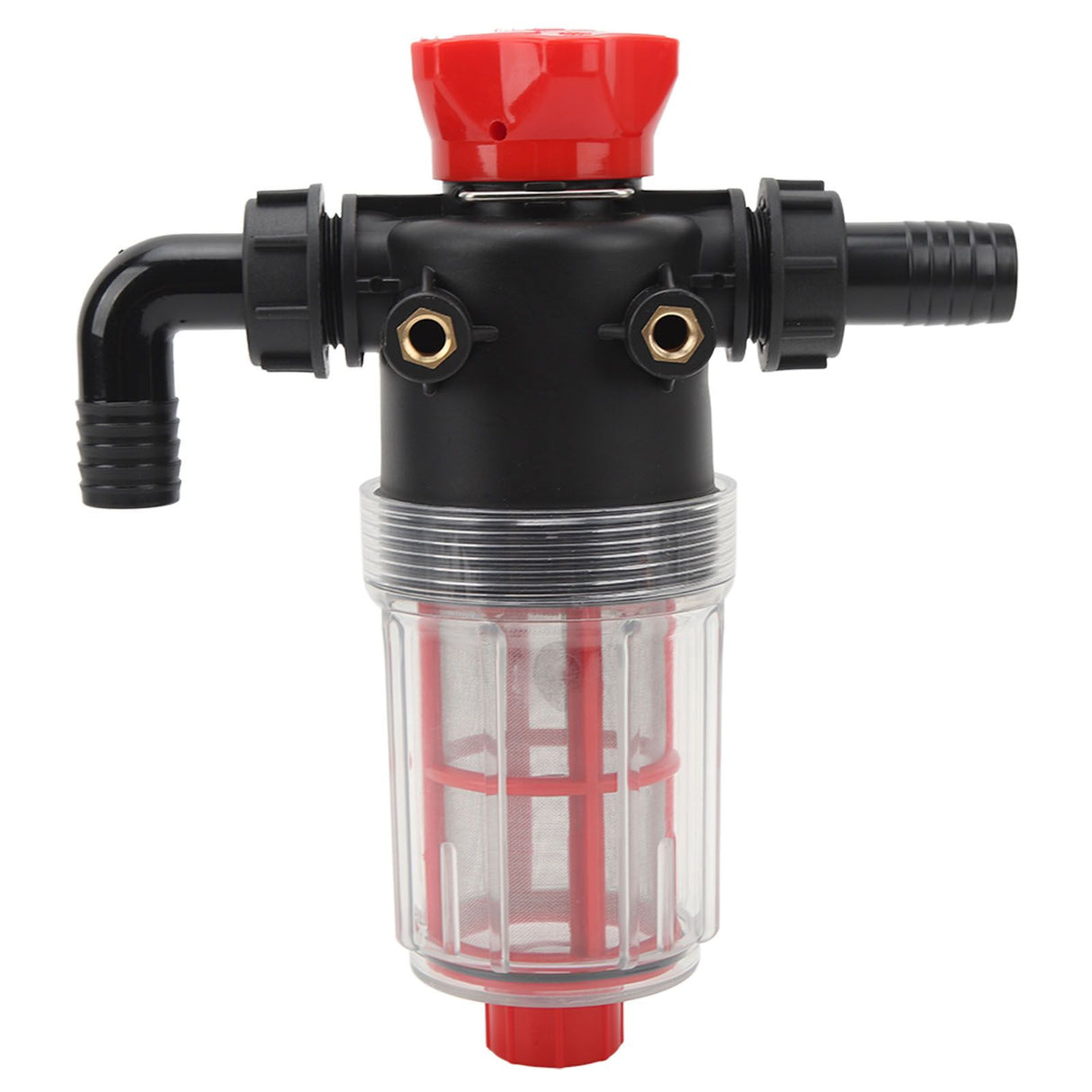 Water Pump Strainer Filter with 60 Mesh Stainless Steel Filter Screen High Flow Pipeline Filter Transparent Design 25mm Interface ( G1 Pipe)