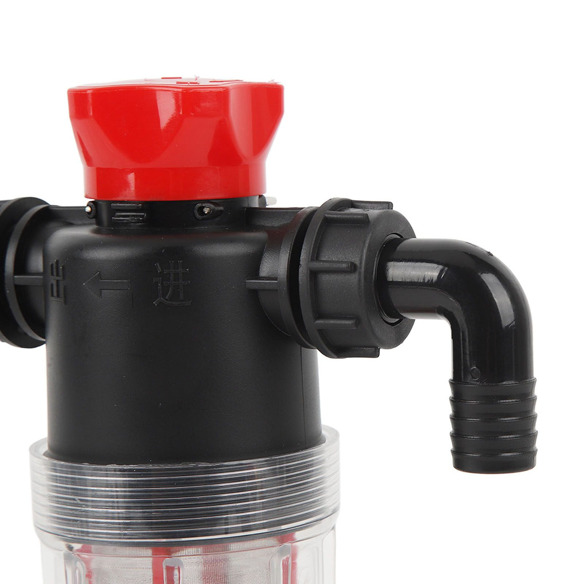 Water Pump Strainer Filter with 60 Mesh Stainless Steel Filter Screen High Flow Pipeline Filter Transparent Design 25mm Interface ( G1 Pipe)