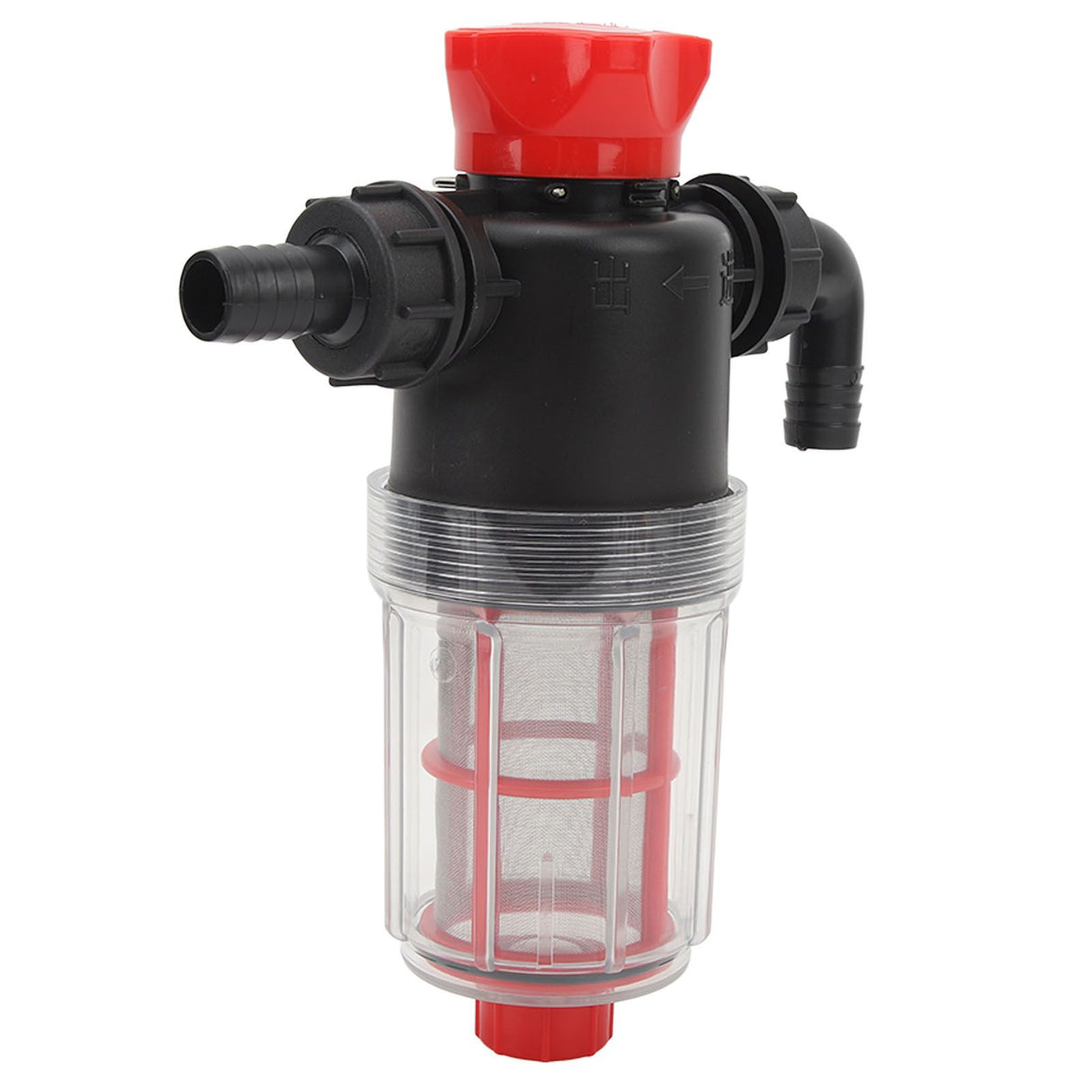 Water Pump Strainer Filter with 60 Mesh Stainless Steel Filter Screen High Flow Pipeline Filter Transparent Design 19mm Interface ( G3/4 Pipe)
