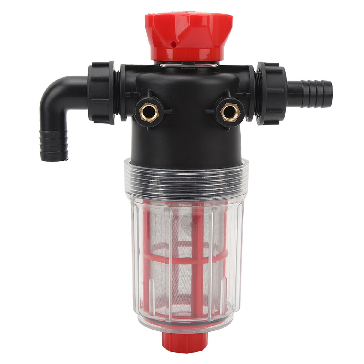 Water Pump Strainer Filter with 60 Mesh Stainless Steel Filter Screen High Flow Pipeline Filter Transparent Design 19mm Interface ( G3/4 Pipe)