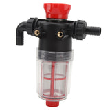 Water Pump Strainer Filter with 60 Mesh Stainless Steel Filter Screen High Flow Pipeline Filter Transparent Design 19mm Interface ( G3/4 Pipe)