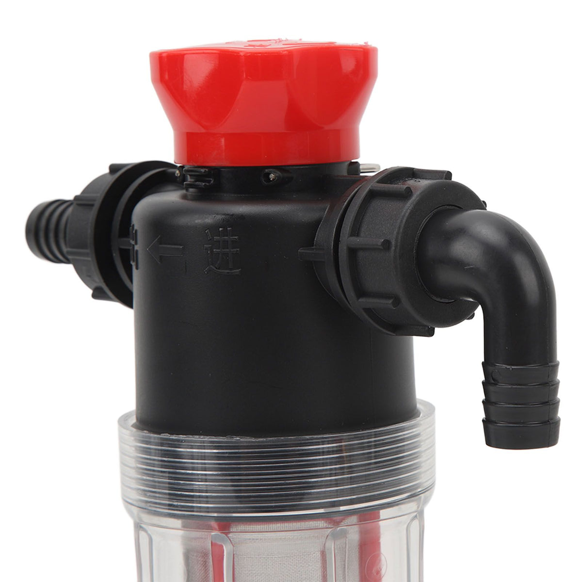 Water Pump Strainer Filter with 60 Mesh Stainless Steel Filter Screen High Flow Pipeline Filter Transparent Design 19mm Interface ( G3/4 Pipe)