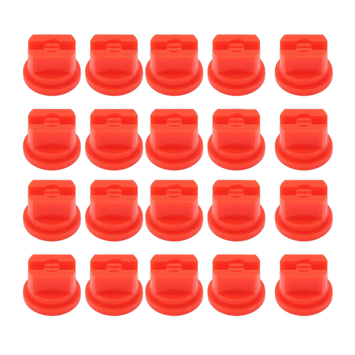20 Pcs Flat Fan Spray Tip Uniform Spray Distribution 110 Degree Agricultural Sprayer Atomizing Nozzle 30.58mm Bore Diameter