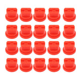 20 Pcs Flat Fan Spray Tip Uniform Spray Distribution 110 Degree Agricultural Sprayer Atomizing Nozzle 30.58mm Bore Diameter