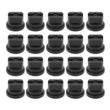 20 Pcs Flat Fan Spray Tip Uniform Spray Distribution 110 Degree Agricultural Sprayer Atomizing Nozzle 30.68mm Bore Diameter
