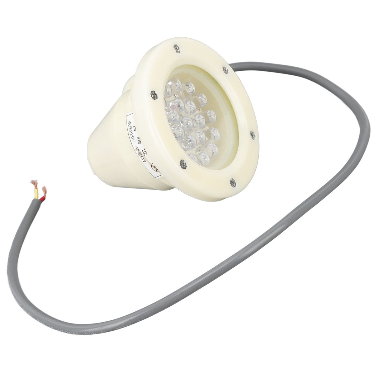 Submersible LED Light Underwater Orange Yellow Light 110mm 220V Waterproof Pool Light