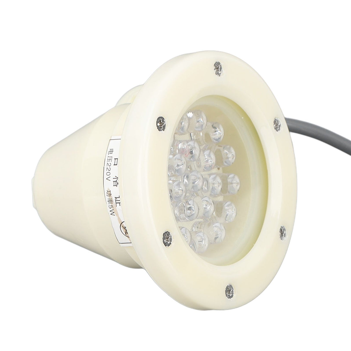 Submersible LED Light Underwater Orange Yellow Light 110mm 220V Waterproof Pool Light