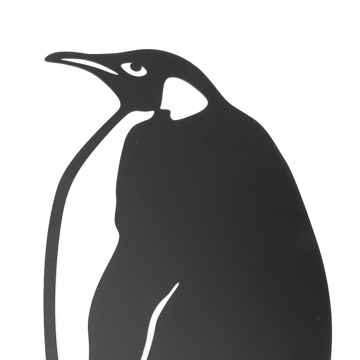 Penguin Family Stake Statue Simulation Vivid Hollow Iron Animal Stake Decoration for Garden Lawn Yard