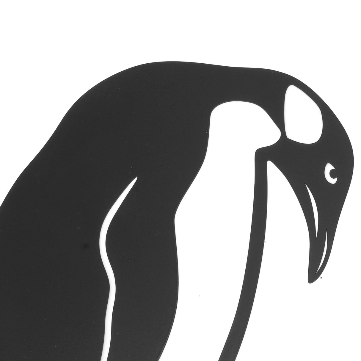 Penguin Family Stake Statue Simulation Vivid Hollow Iron Animal Stake Decoration for Garden Lawn Yard