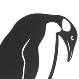 Penguin Family Stake Statue Simulation Vivid Hollow Iron Animal Stake Decoration for Garden Lawn Yard