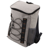 Insulated Backpack Outdoor Large Capacity Insulation Bag Long Term Thermal Insulation Lunch Bag with Side Cup Holder for Travel Picnic Camping - Rear View
