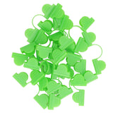 100PCS Greenhouse Clamp Plastic Double Head Shading Garden Hoop Greenhouse Clip Fiberglass Gardening Supplies 5mm Light Green - Front View