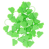 100PCS Greenhouse Clamp Plastic Double Head Shading Garden Hoop Greenhouse Clip Fiberglass Gardening Supplies 5mm Light Green - Side View