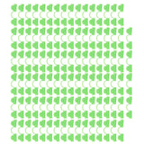 100PCS Greenhouse Clamp Plastic Double Head Shading Garden Hoop Greenhouse Clip Fiberglass Gardening Supplies 5mm Light Green