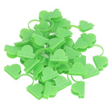 100PCS Greenhouse Clamp Plastic Double Head Shading Garden Hoop Greenhouse Clip Fiberglass Gardening Supplies 5mm Light Green