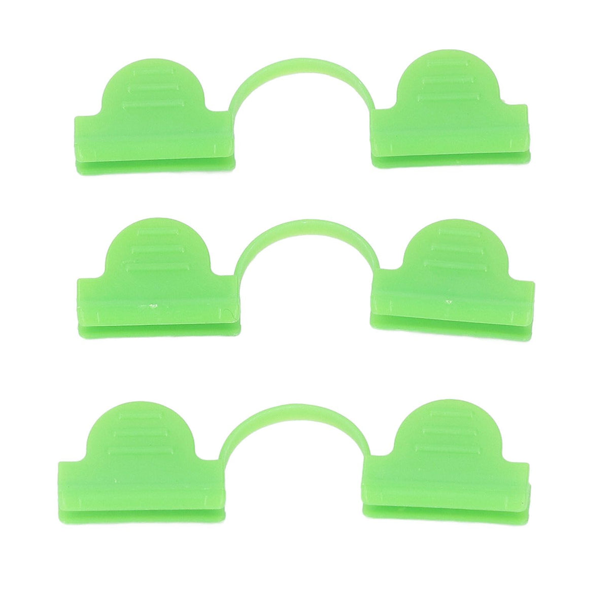 100PCS Greenhouse Clamp Plastic Double Head Shading Garden Hoop Greenhouse Clip Fiberglass Gardening Supplies 5mm Light Green