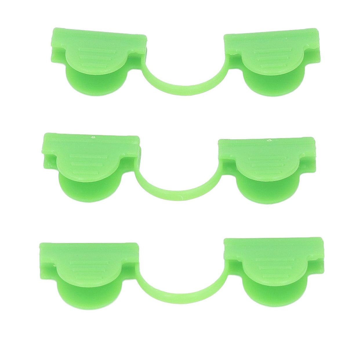 100PCS Greenhouse Clamp Plastic Double Head Shading Garden Hoop Greenhouse Clip Fiberglass Gardening Supplies 5mm Light Green