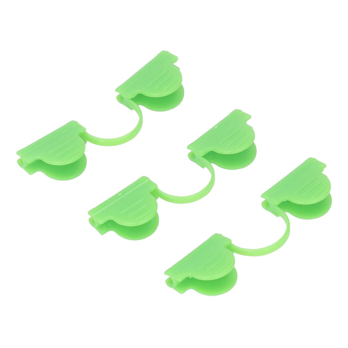 100PCS Greenhouse Clamp Plastic Double Head Shading Garden Hoop Greenhouse Clip Fiberglass Gardening Supplies 6mm Light Green