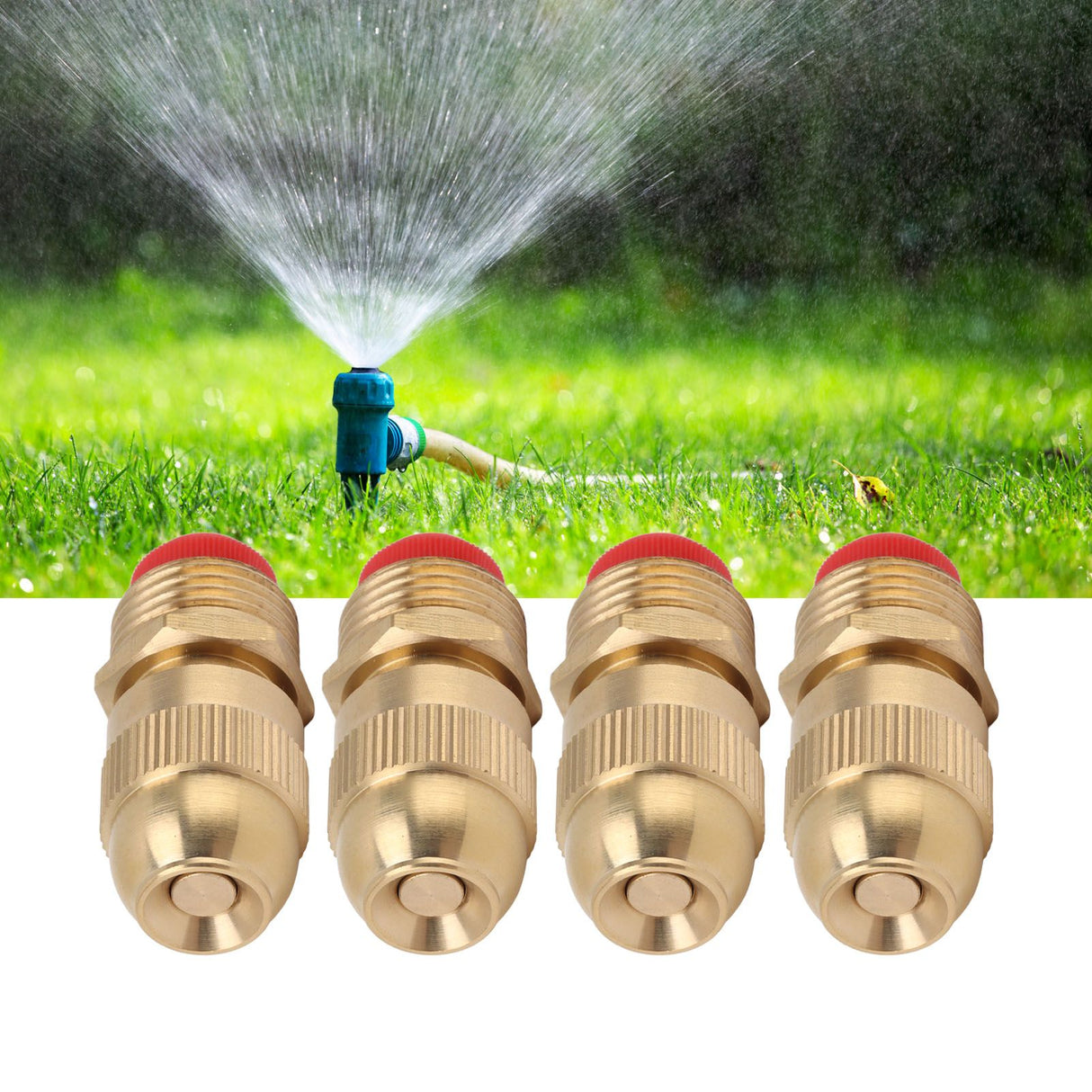 10Pcs G1/2 Male Thread Sprinkler Nozzle Garden Irrigation Water Spray Head Adjustable Watering Sprayer Nozzle Small Body