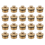 20PCS Brass Misting Nozzles 1/2 Inch Adjustable Dust Removal Cooling Atomizers Nozzles for Lawn Garden