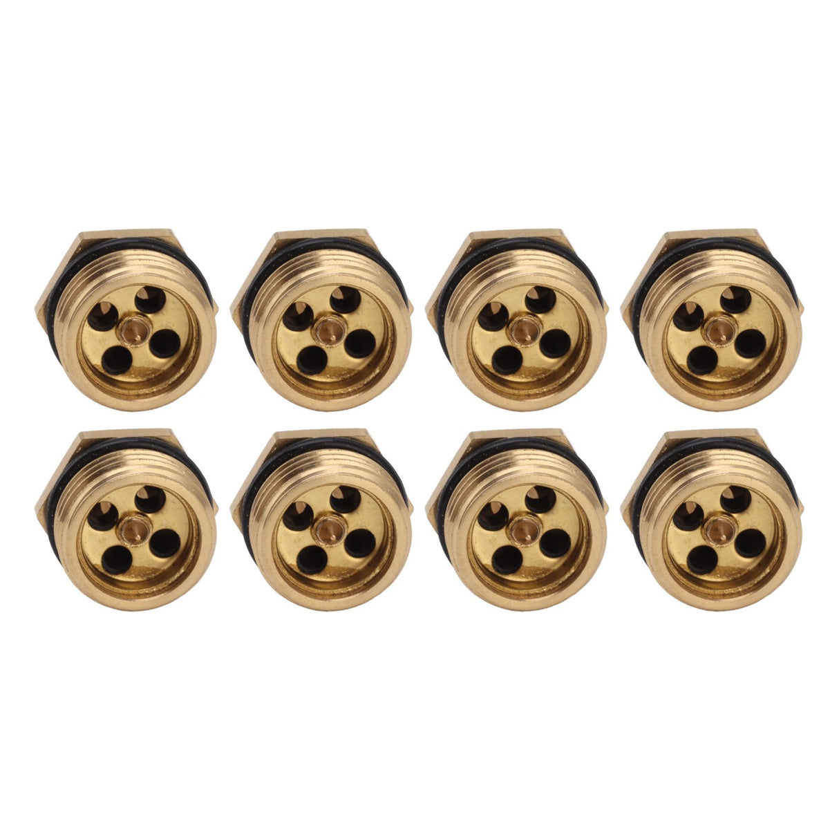 20PCS Brass Misting Nozzles 1/2 Inch Adjustable Dust Removal Cooling Atomizers Nozzles for Lawn Garden