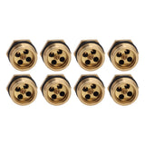 20PCS Brass Misting Nozzles 1/2 Inch Adjustable Dust Removal Cooling Atomizers Nozzles for Lawn Garden - Rear View