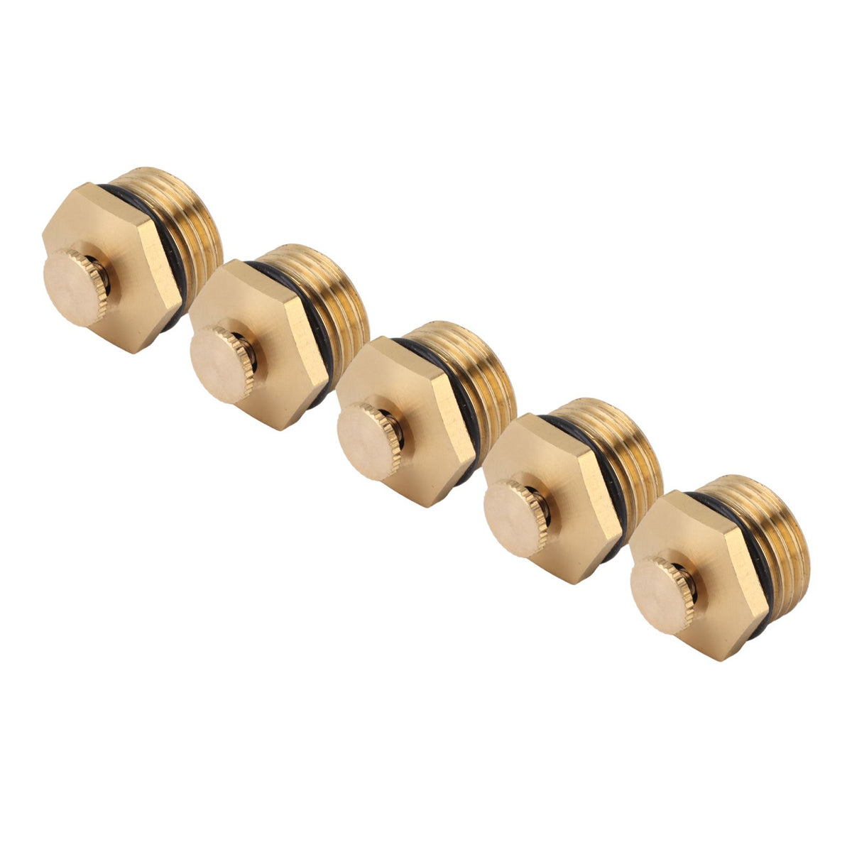 20PCS Brass Misting Nozzles 1/2 Inch Adjustable Dust Removal Cooling Atomizers Nozzles for Lawn Garden
