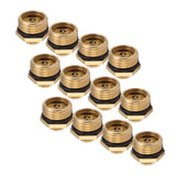 20PCS Brass Misting Nozzles 1/2 Inch Adjustable Dust Removal Cooling Atomizers Nozzles for Lawn Garden