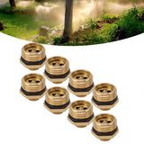 20PCS Brass Misting Nozzles 1/2 Inch Adjustable Dust Removal Cooling Atomizers Nozzles for Lawn Garden