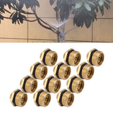 20PCS Brass Misting Nozzles 1/2 Inch Adjustable Dust Removal Cooling Atomizers Nozzles for Lawn Garden