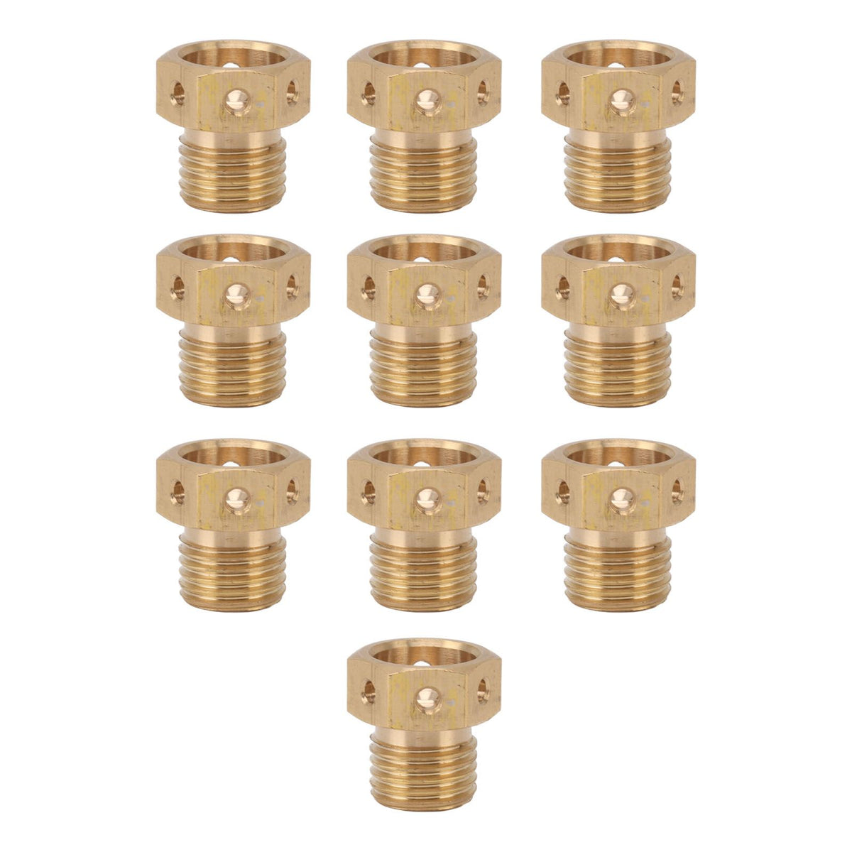 10PCS Misting Nozzle Brass Multiple Holes Anti Corrosion Fine Misting Water Nozzles for Cooling System Garden Lawn M14x1.5