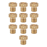 10PCS Misting Nozzle Brass Multiple Holes Anti Corrosion Fine Misting Water Nozzles for Cooling System Garden Lawn M14x1.5