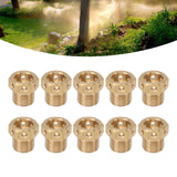 10PCS Misting Nozzle Brass Multiple Holes Anti Corrosion Fine Misting Water Nozzles for Cooling System Garden Lawn M14x1.5 - Extra Image