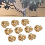10PCS Misting Nozzle Brass Multiple Holes Anti Corrosion Fine Misting Water Nozzles for Cooling System Garden Lawn M14x1.5