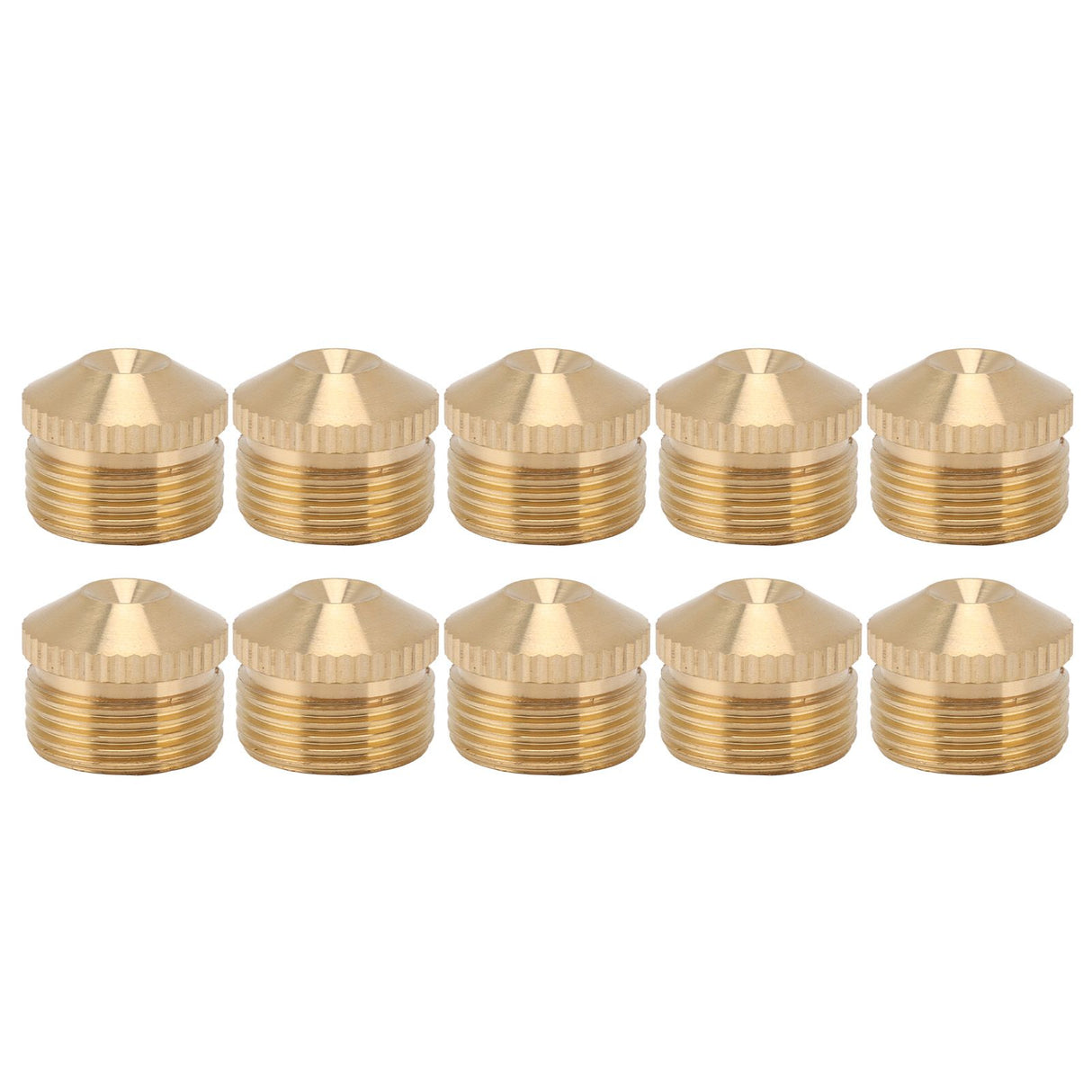 10pcs Brass Misting Nozzles Fog Sprinkler Head for Factory Site Coal Mine Garden Lawn Cooling System G3/4 Inch