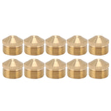 10pcs Brass Misting Nozzles Fog Sprinkler Head for Factory Site Coal Mine Garden Lawn Cooling System G3/4 Inch