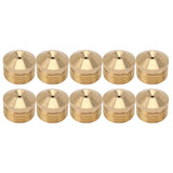10pcs Brass Misting Nozzles Fog Sprinkler Head for Factory Site Coal Mine Garden Lawn Cooling System G3/4 Inch