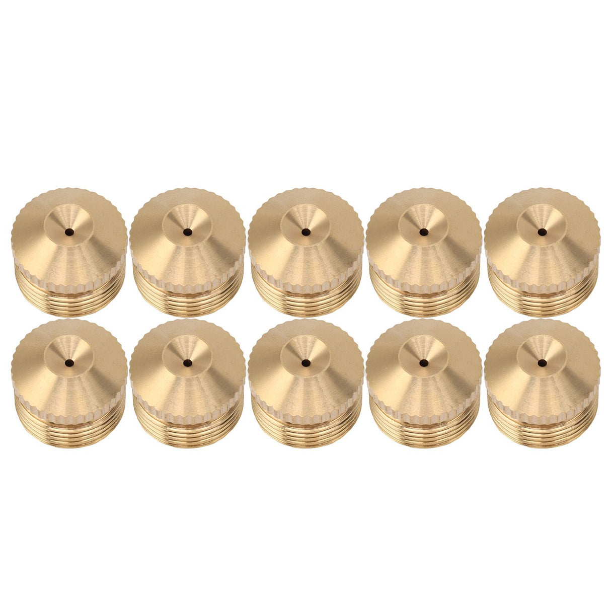 10pcs Brass Misting Nozzles Fog Sprinkler Head for Factory Site Coal Mine Garden Lawn Cooling System G3/4 Inch