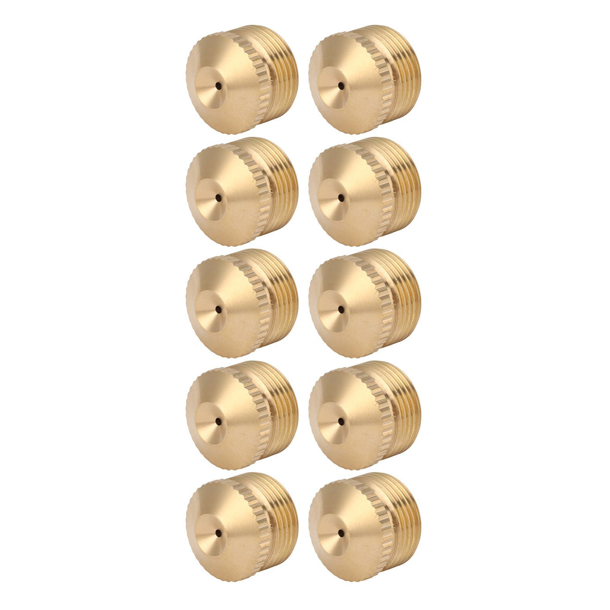 10pcs Brass Misting Nozzles Fog Sprinkler Head for Factory Site Coal Mine Garden Lawn Cooling System G3/4 Inch