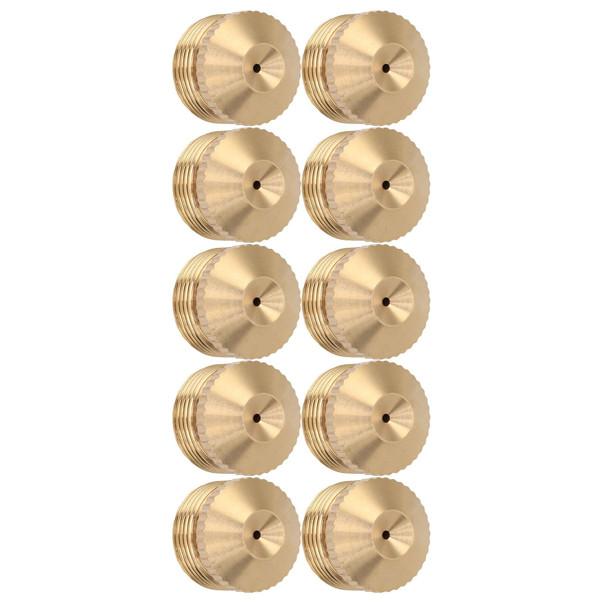10pcs Brass Misting Nozzles Fog Sprinkler Head for Factory Site Coal Mine Garden Lawn Cooling System G3/4 Inch