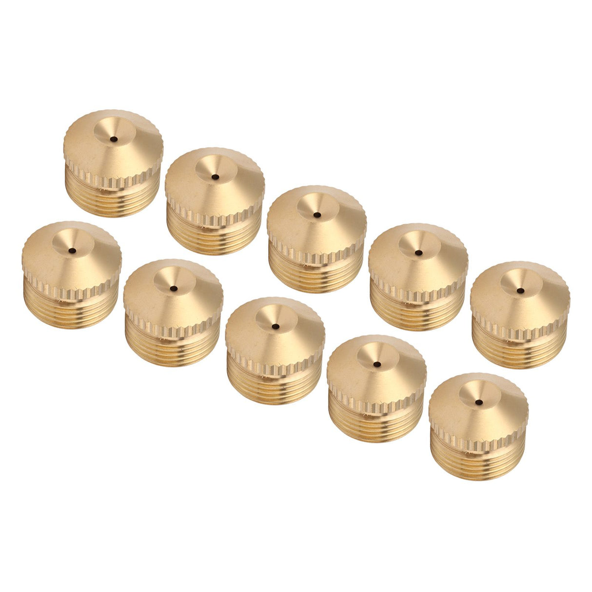 10pcs Brass Misting Nozzles Fog Sprinkler Head for Factory Site Coal Mine Garden Lawn Cooling System G3/4 Inch