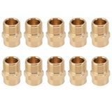 10PCS Directional Slot Nozzle Brass Cooling Misting Rustproof Heat Resistant Water Hose Nozzle for Lawns Vegetable Gardens 4 Point Thread