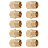 10PCS Directional Slot Nozzle Brass Cooling Misting Rustproof Heat Resistant Water Hose Nozzle for Lawns Vegetable Gardens 4 Point Thread
