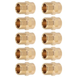 10PCS Directional Slot Nozzle Brass Cooling Misting Rustproof Heat Resistant Water Hose Nozzle for Lawns Vegetable Gardens 4 Point Thread - Low Angle